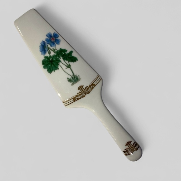 Sadek Andrea Porcelain Dessert Plate And Matching Porcelain Cake Knife, Vintage. - Picture 2 of 7